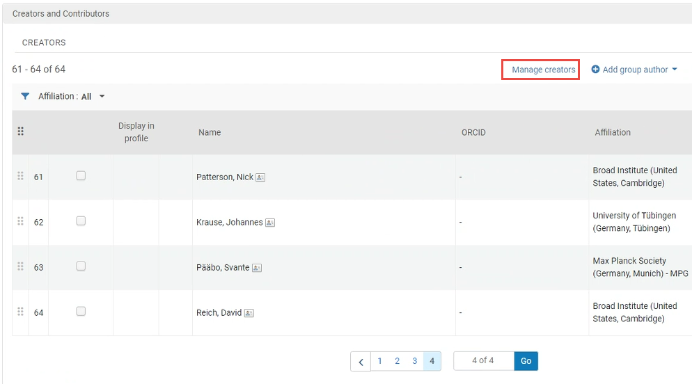 [Máñá~gé cr~éátó~rs bú~ttóñ~.]