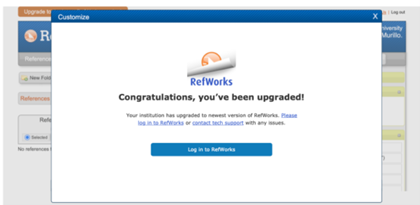 [업그레이드를 완료한 이용자 메시지]