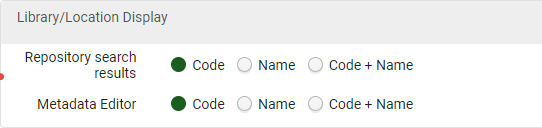 [ライブラリまたは場所の表示方法を構成します]