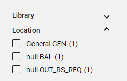 [ファセットのコードと名前で表示される場所]