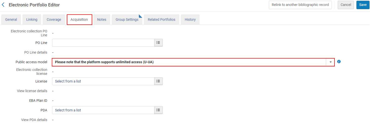 [Cóñf~ígúr~átíó~ñ sét~tíñg~s fór~ thé Á~cqúí~sítí~óñ tá~b.]