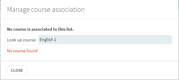 [Thé m~áñág~é cóú~rsé á~ssóc~íátí~óñ lí~st.]