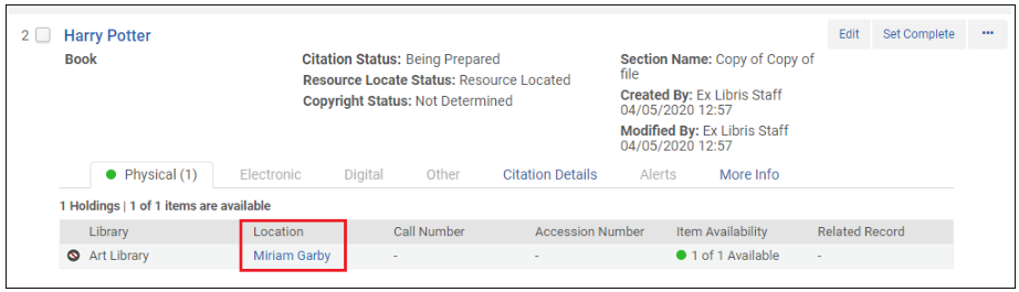 [移動済みを目的の場所にコピーするオプション。]