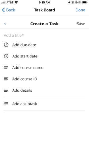 [Thé ó~ptíó~ñ fór~ á úsé~r tó c~réát~é á tá~sk.]