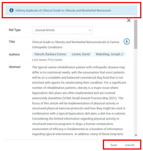 [중복 참조 편집 및 저장.]