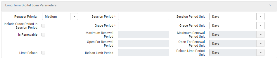 [長期デジタルローンパラメータ]