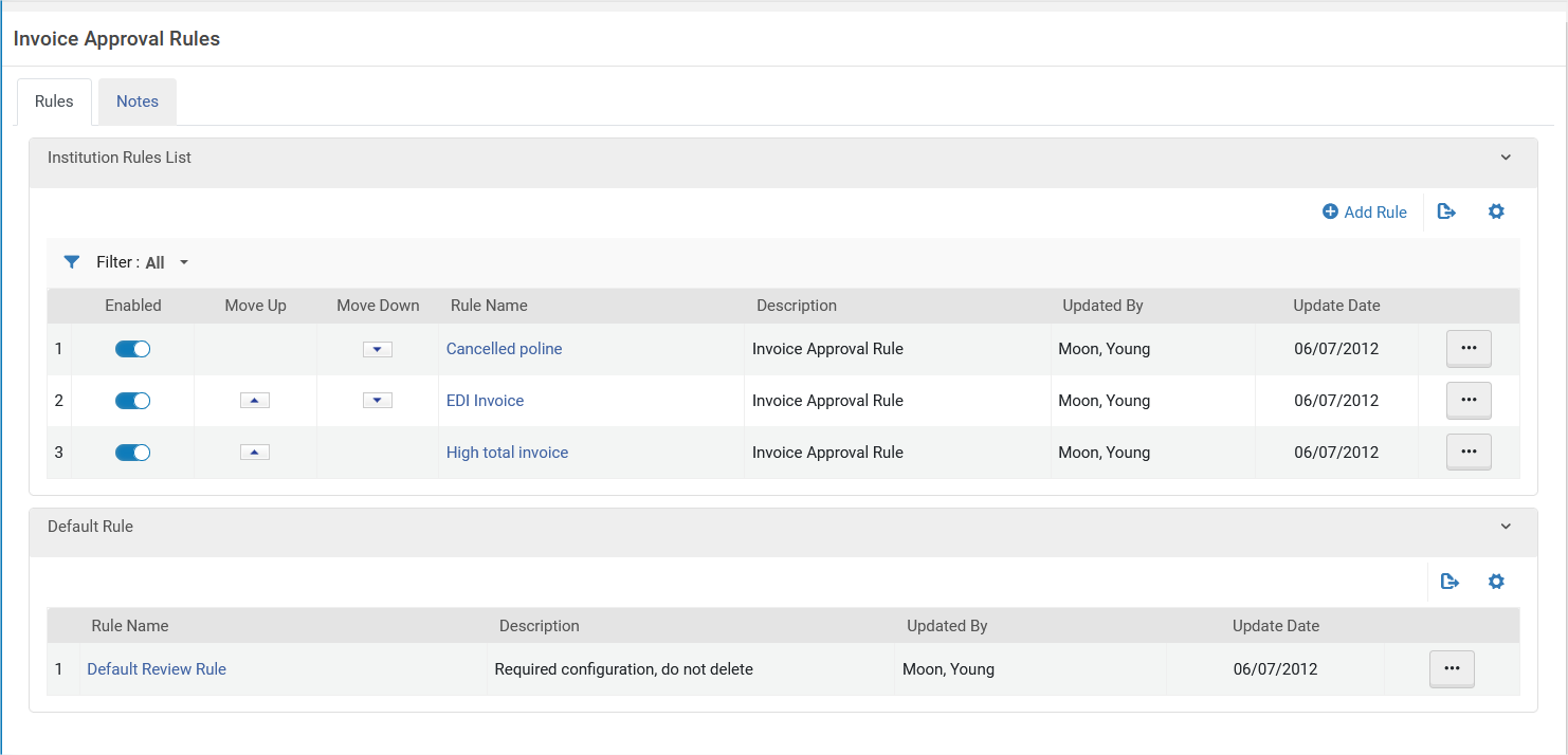 [請求書承認ルール]