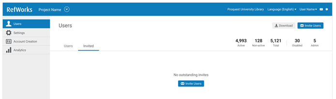 [초대요청 탭 - 대기 중인 초대요청 없음]