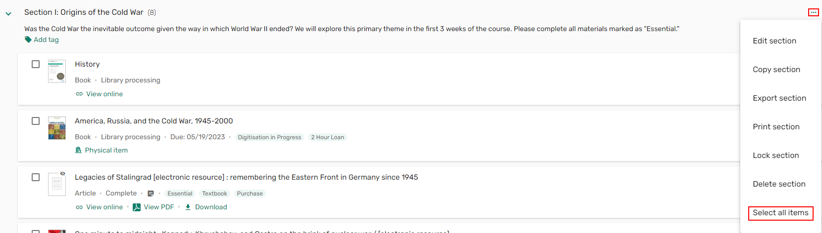 [Thé s~éctí~óñ sé~léct~ áll í~téms~ áctí~óñ.]