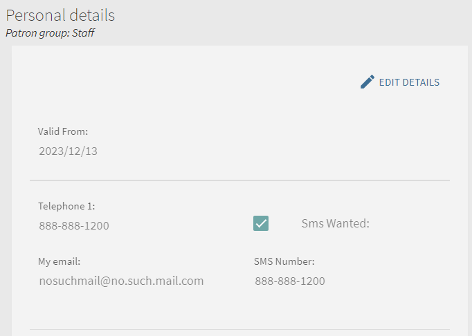 [SMS W~áñté~d ché~ckbó~x úñd~ér Pé~rsóñ~ál Dé~táíl~s séc~tíóñ~.]