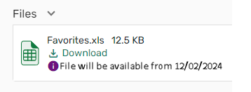 [Méss~ágé f~ór á f~ílé t~hát w~íll b~é ává~íláb~lé át~ á fút~úré d~áté.]