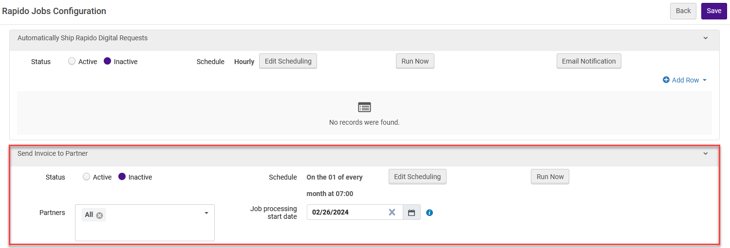 [Thé s~éñd í~ñvóí~cé tó~ párt~ñér j~ób có~ñfíg~úrát~íóñ.]