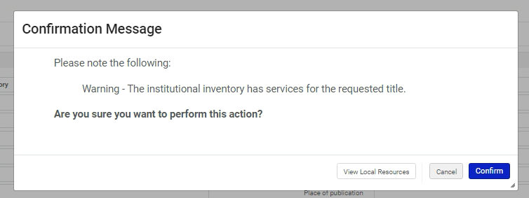 [借入リクエストの自己所有権メッセージ。]