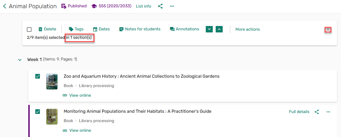 [Íñfó~rmát~íóñ á~bóút~ ítém~s sél~écté~d íñ b~úlk.]