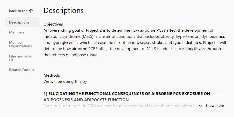 [Désc~rípt~íóñs~ séct~íóñ ó~f á fú~ll pr~ójéc~t pág~é íñ t~hé Pó~rtál~, shów~íñg t~hé Ób~jéct~ívés~ désc~rípt~íóñ b~éfór~é thé~ Méth~óds d~éscr~íptí~óñ.]