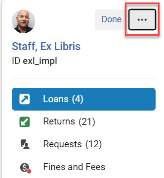 [左側のペインにある [アクション] メニュー。]