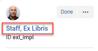 [左側のペインにあるユーザー名リンク。]