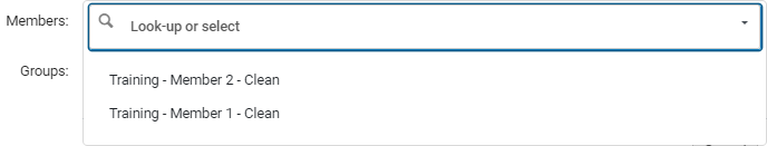 [メンバー選択フィールド]
