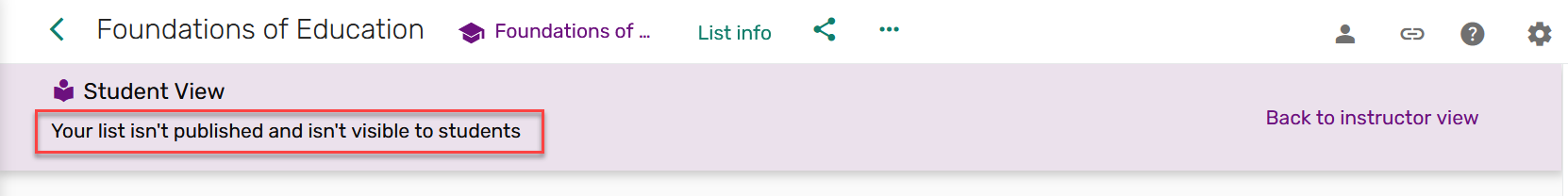 [Thé l~íst s~tátú~s íñ t~hé st~údéñ~t víé~w báñ~ñér.]