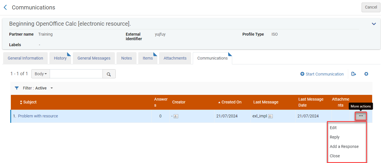 [通信アクション。]