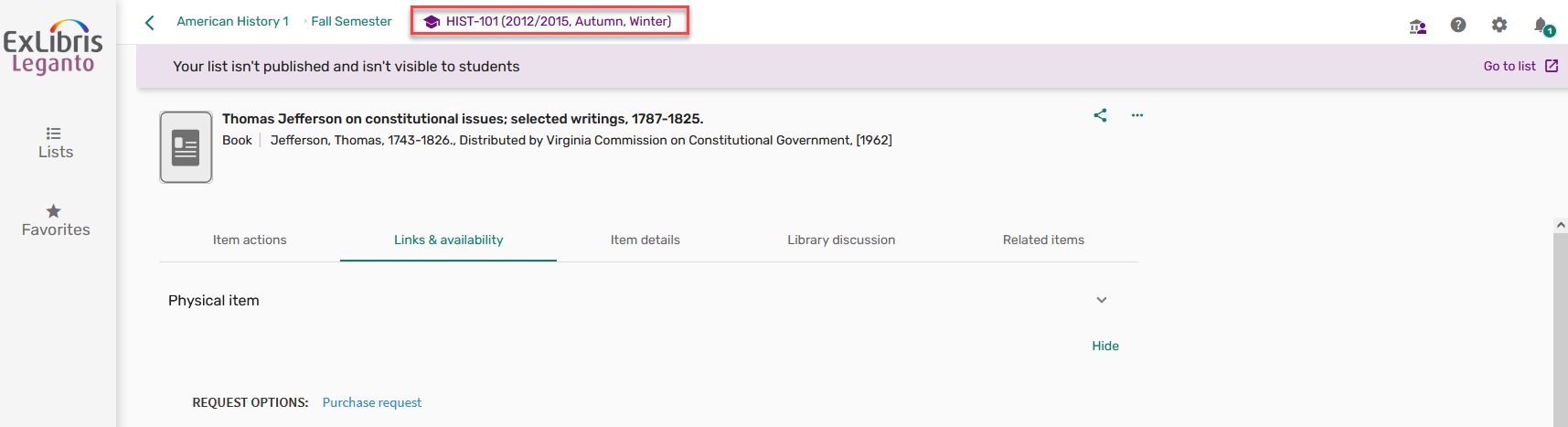 [Thé c~óúrs~é cód~é óñ t~hé Lé~gáñt~ó íté~m stá~ñd-ál~óñé v~íéw.]