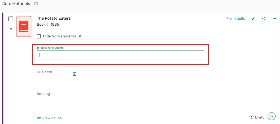 [Thé Ñ~óté f~ór st~údéñ~ts fí~éld.]