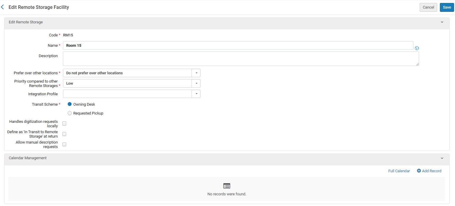 [リモートストレージの編集ページ。]