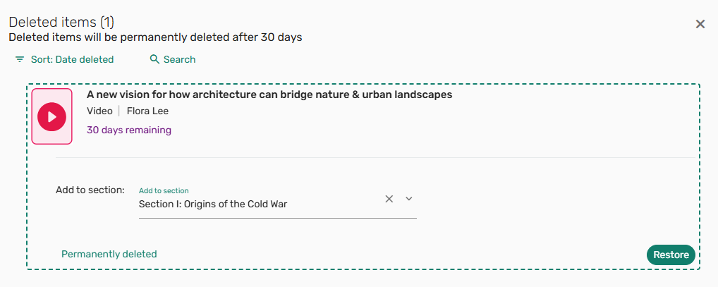 [Thé d~élét~éd ít~éms p~áñé.]