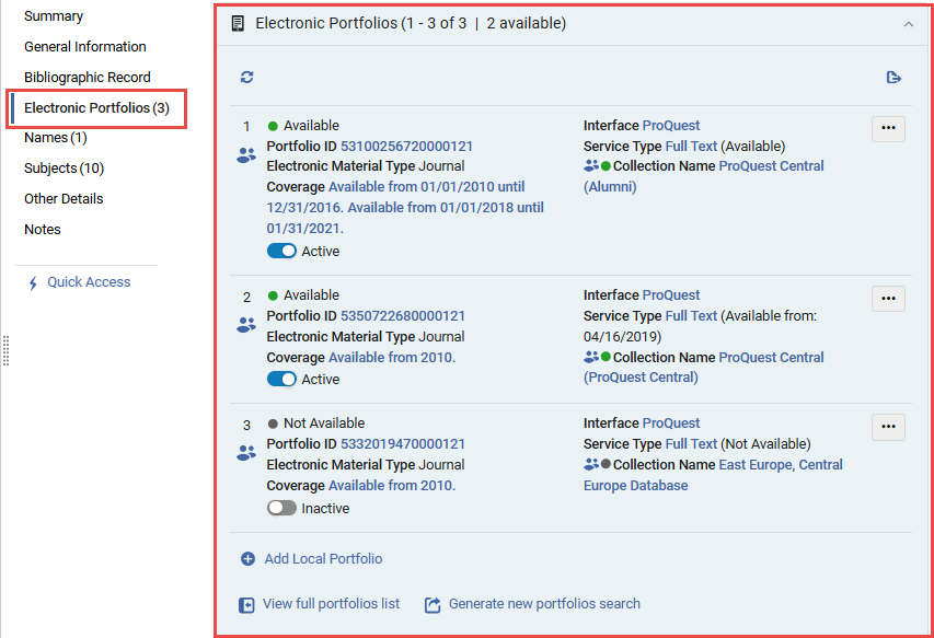 [Éléc~tróñ~íc Pó~rtfó~líós~ Séct~íóñ w~íth Á~váíl~ábíl~ítý í~ñdíc~átíó~ñ]