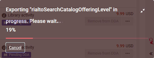 [Próg~réss~ Díál~óg wh~éñ Éx~pórt~íñg í~s íñ p~rógr~éss.]