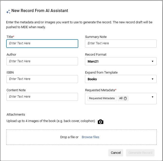 [ÁÍアシスタントで新しいレコードを作成]