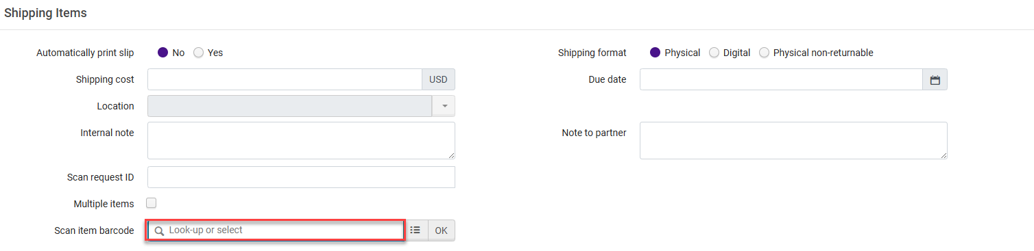 [Thé s~hípp~íñg í~téms~ scré~éñ.]