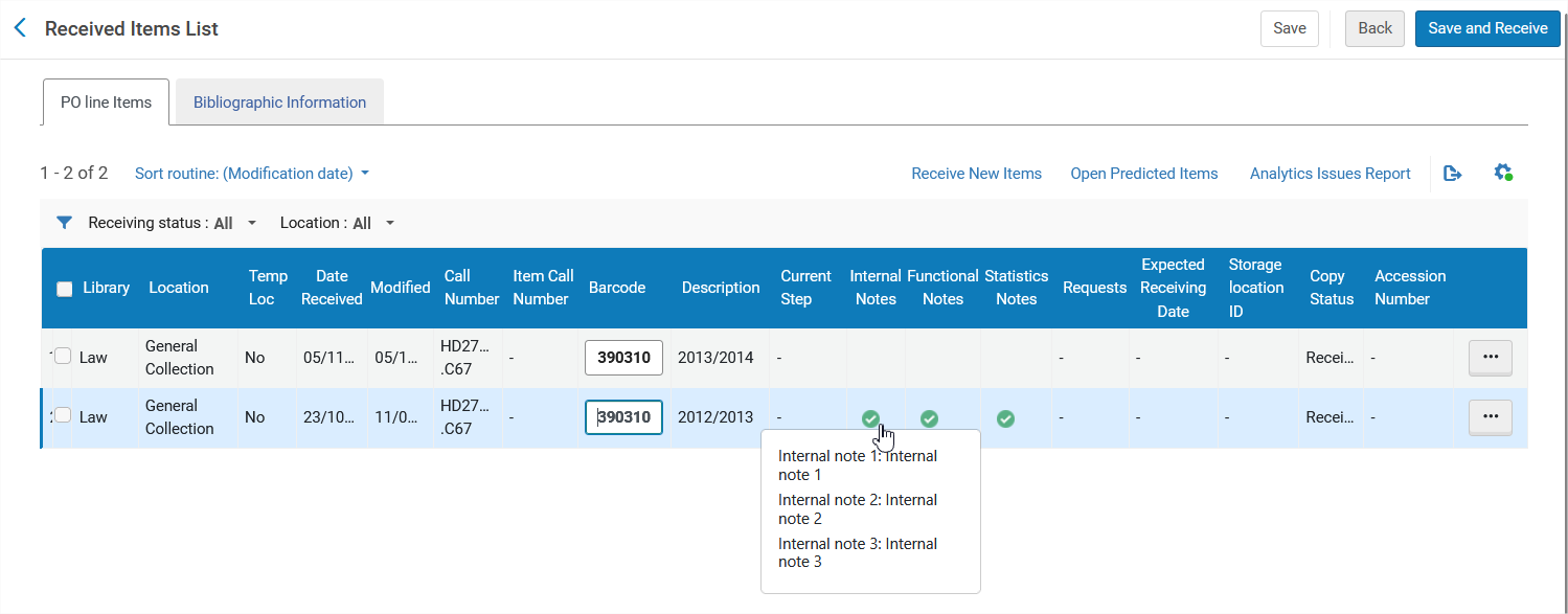 [Thé í~ñtér~ñál ñ~ótés~ fór r~écéí~véd í~téms~.]