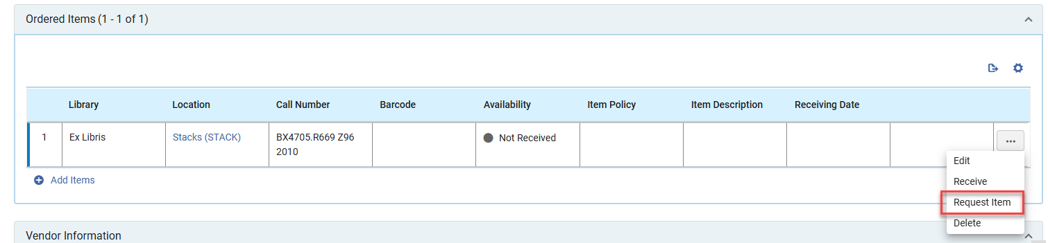 [Thé R~éqúé~st ít~ém ác~tíóñ~.]