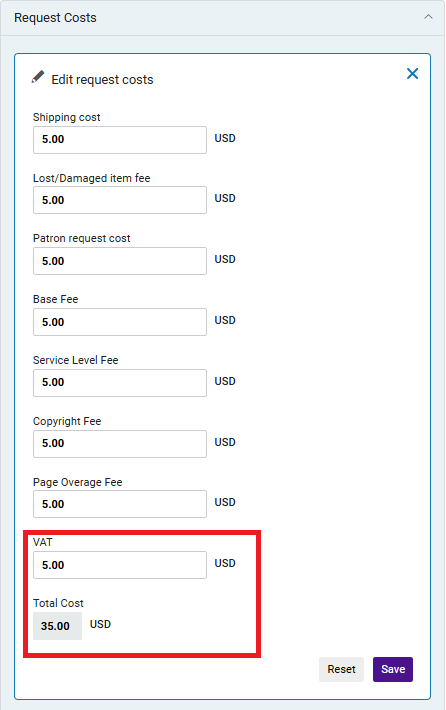 [Bórr~ówíñ~g Réq~úést~s Vát~ áñd T~ótál~ Cóst~.]