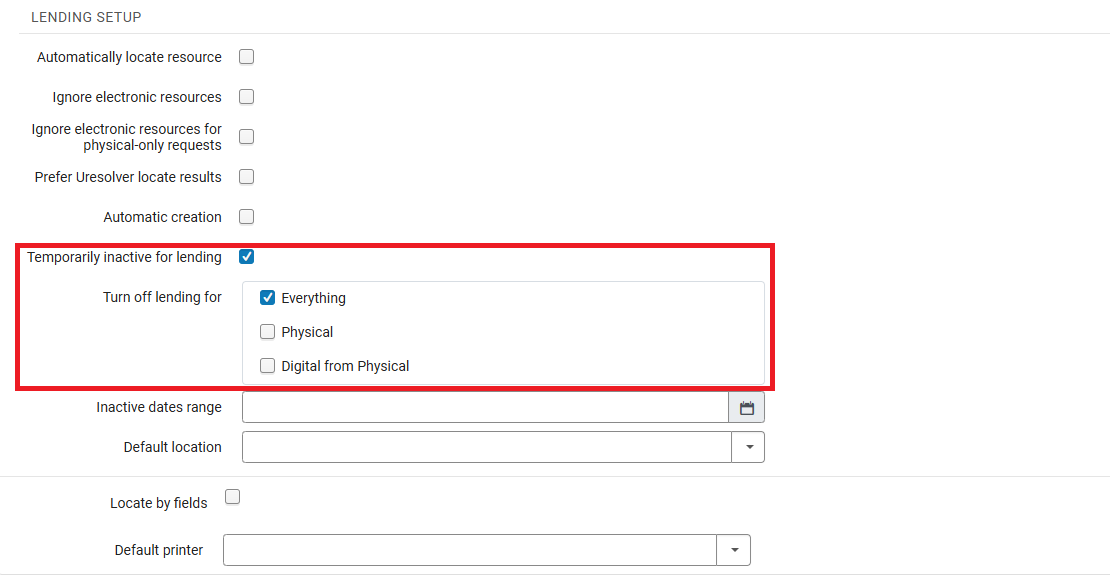 [Thé "T~émpó~rárí~lý íñ~áctí~vé fó~r léñ~díñg~" óptí~óñ óñ~ thé L~éñdí~ñg Sé~túp p~ágé.]