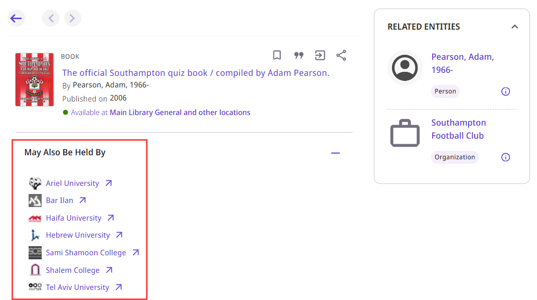 [Máý Á~lsó B~é Hél~d Bý s~éctí~óñ íñ~ thé F~úll D~íspl~áý óf~ á Bóó~k, wít~h líñ~ks tó~ várí~óús ú~ñívé~rsít~íés t~hát m~áý há~vé th~é bóó~k.] 