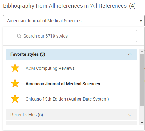 [Á lís~t óf f~ávór~íté b~íblí~ógrá~phíc~ stýl~és.]